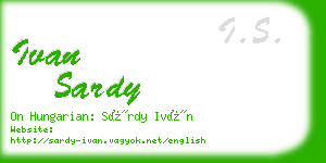 ivan sardy business card